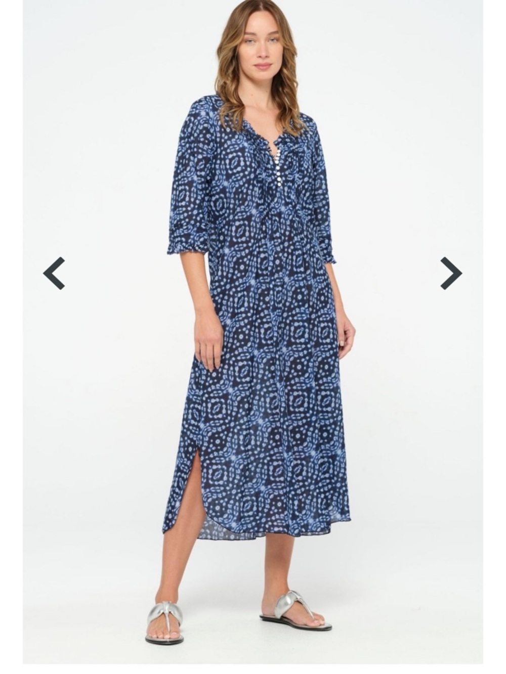 Oneseason Australia Kyoto Long Poppy Dress Kaftan Size XS - Picture 2 of 9